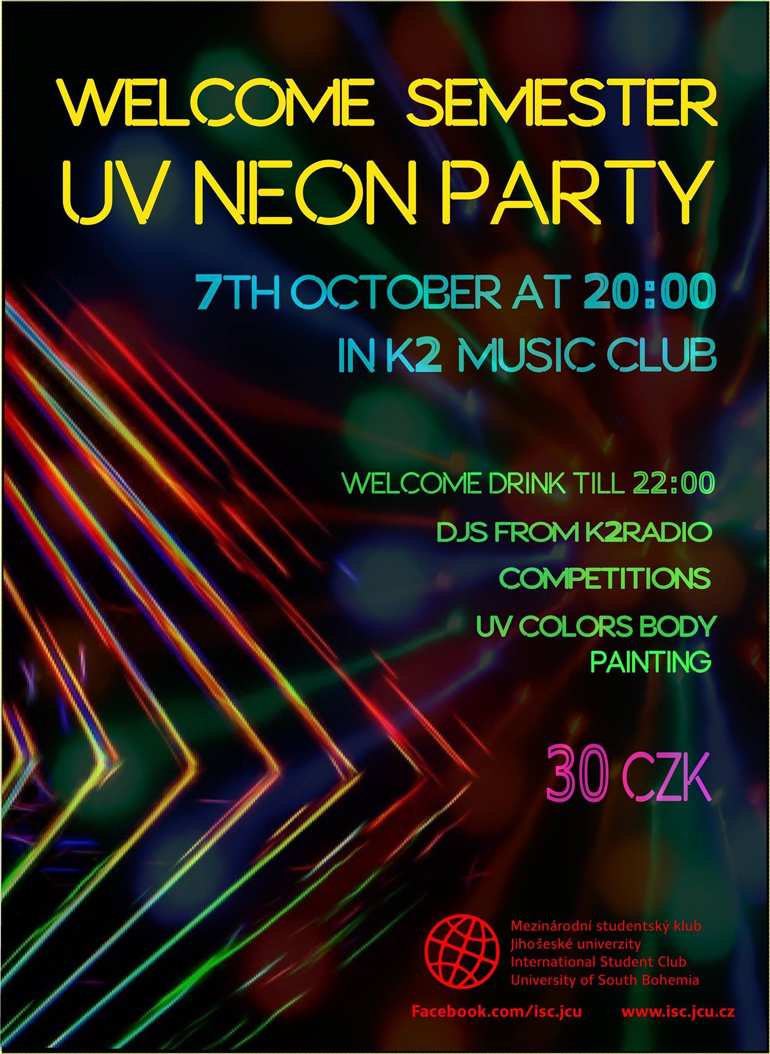 Welcome semester Uv neon party