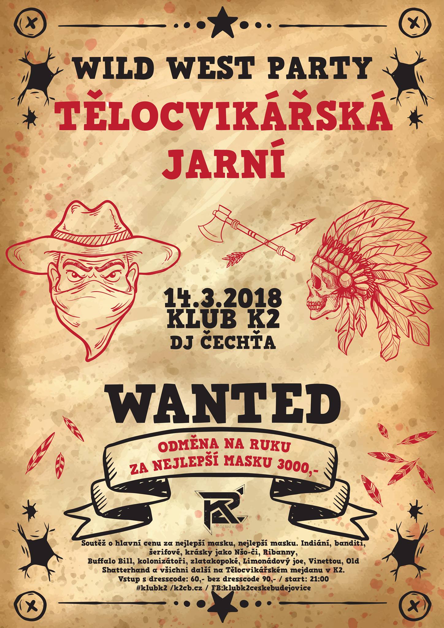 Tělocvikářská jarní - wild west