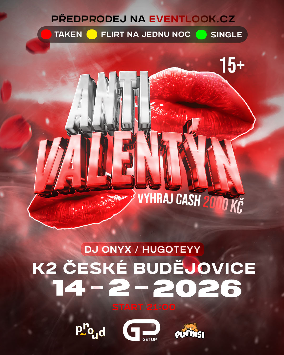 Anti Valentýn - Party by GetUp.fun