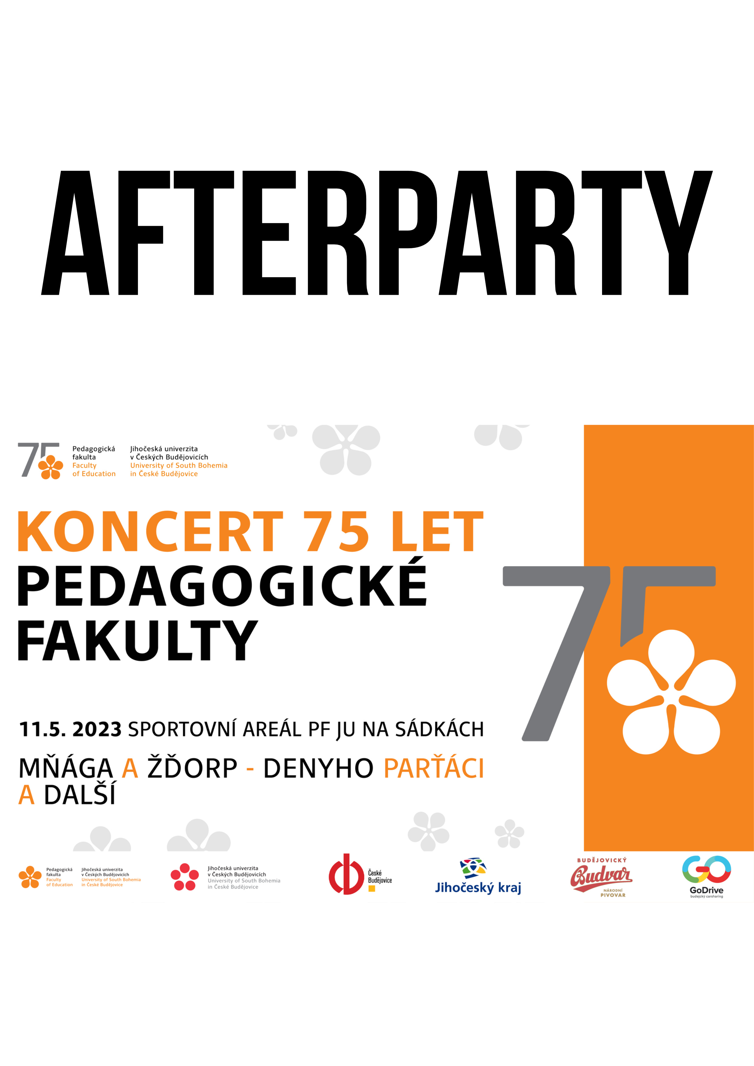 Afterparty koncertu 75 let Pedagogické fakulty by SUJU