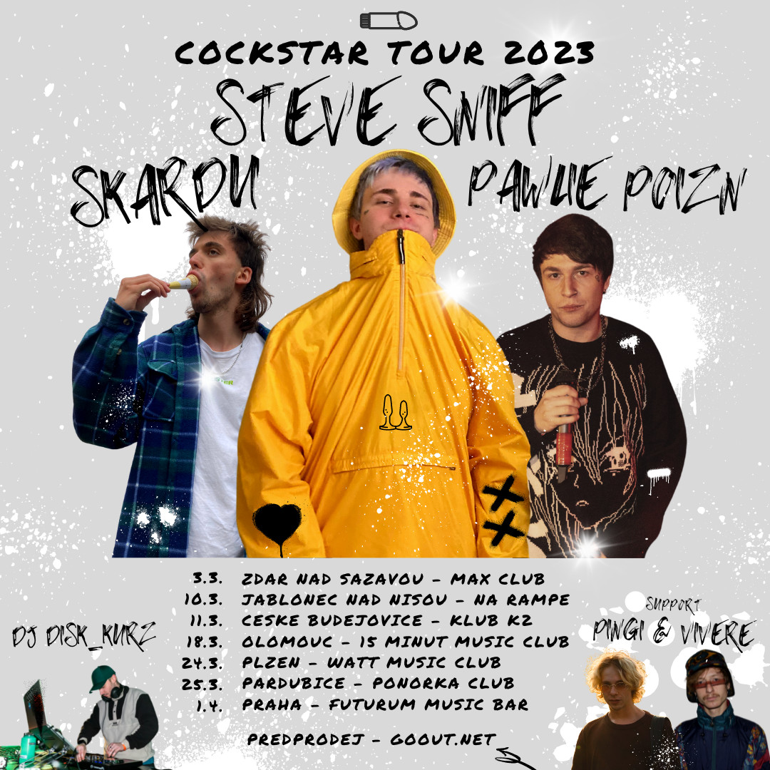 Steve Sniff / Skardu / Pawlie / COCKSTAR TOUR 23