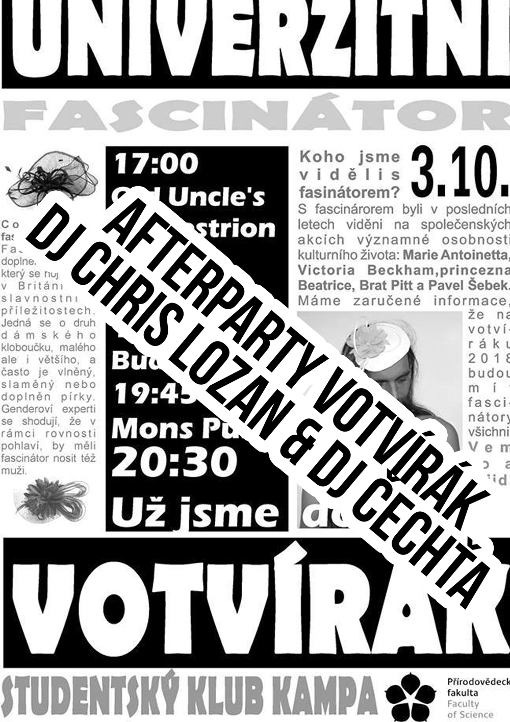 AFTERPARTY UNIVERZITNÍ VOTVÍRÁK