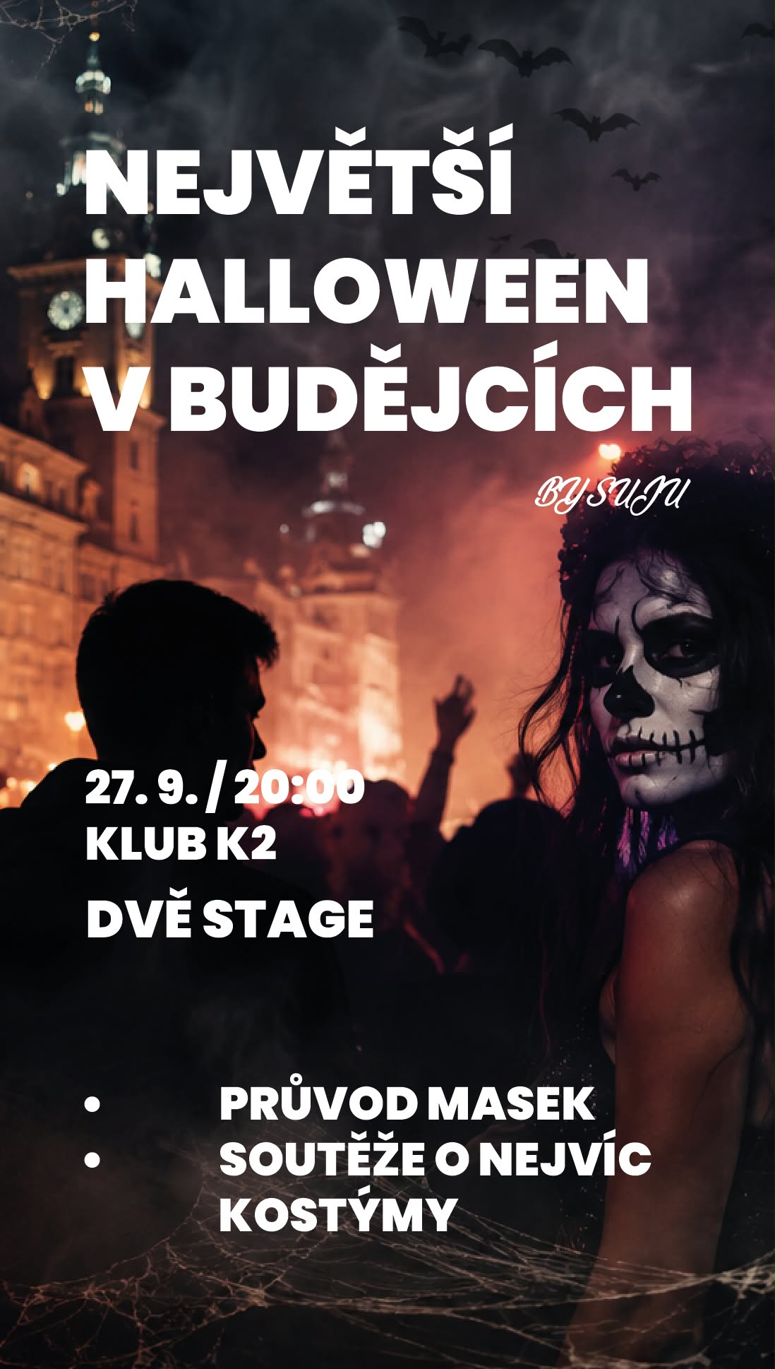 Studentská Halloween party, největší v ČB