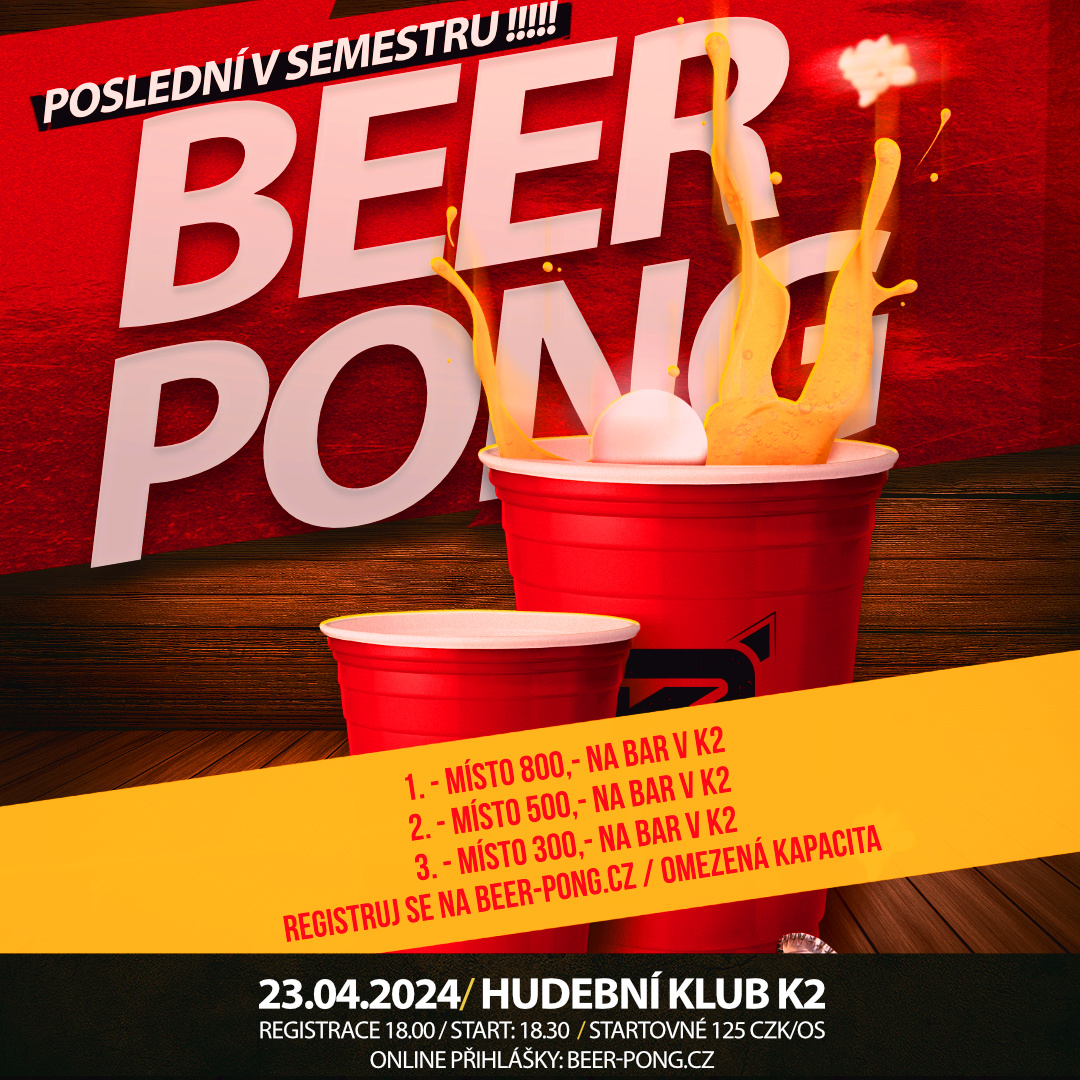 Beer Pong turnaj  - POSLEDNÍ V SEMESTRU