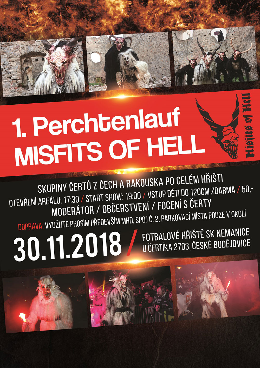 1. Perchtenlauf Misfits of Hell / České Budějovice 2018