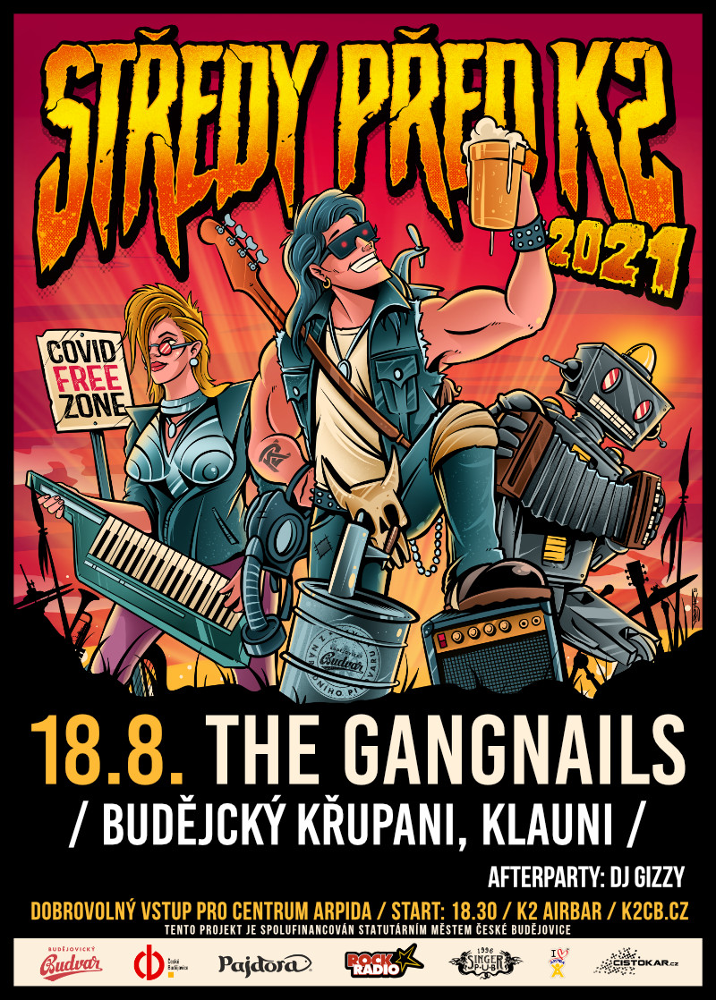 Středy před K2- The Gangnails, Budějcký křupani, Klauni