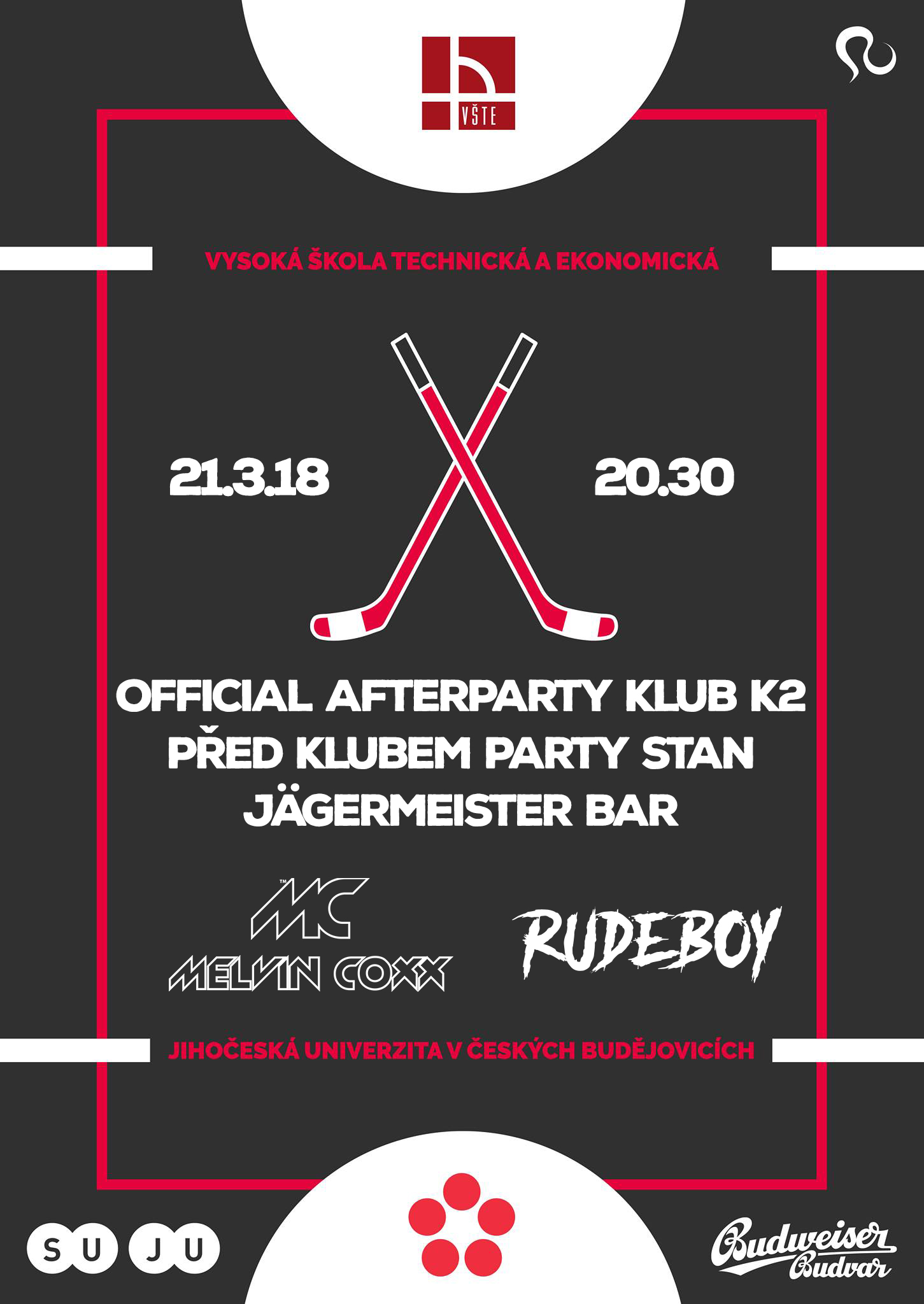 Afterparty hokejového zápasu JU x Všte