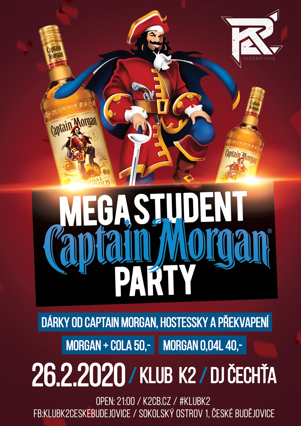 Mega Student Captain Morgan Party