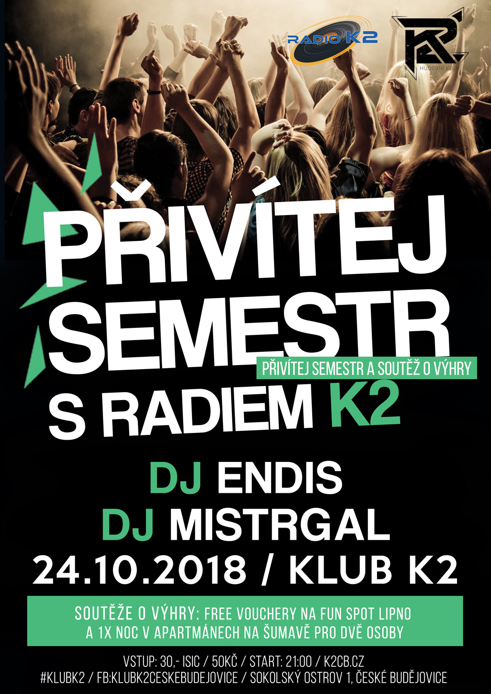 Přivítej semestr s radiem K2